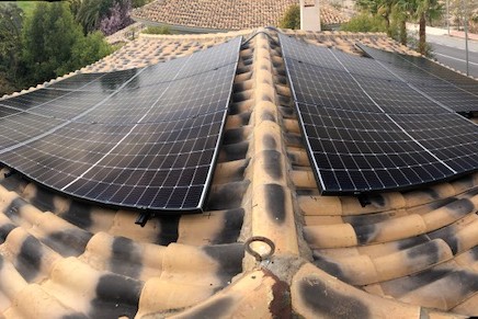 12X 370 wp Solar Panels, Mutxamel, Alicante (Grid system)