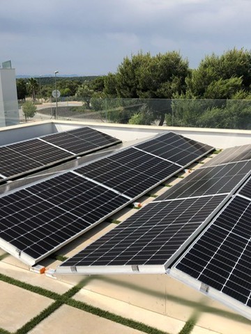 18X 380 wp Zonnepanelen, Orihuela, Alicante (Gridsysteem)