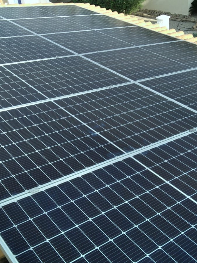 12X 455 wp Solar Panels, Benissa, Alicante (Hybrid system)
