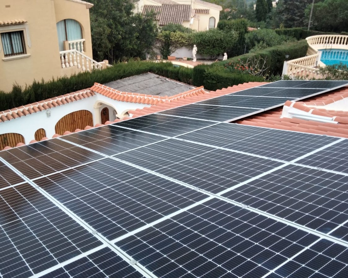 16X 455 wp zonnepanelen, Orba, Alicante (Hybride systeem)