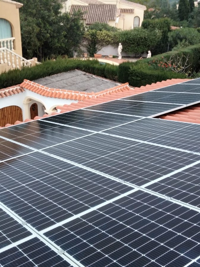 16X 455 wp Paneles Solares, Orba, Alicante (Sistema híbrido)
