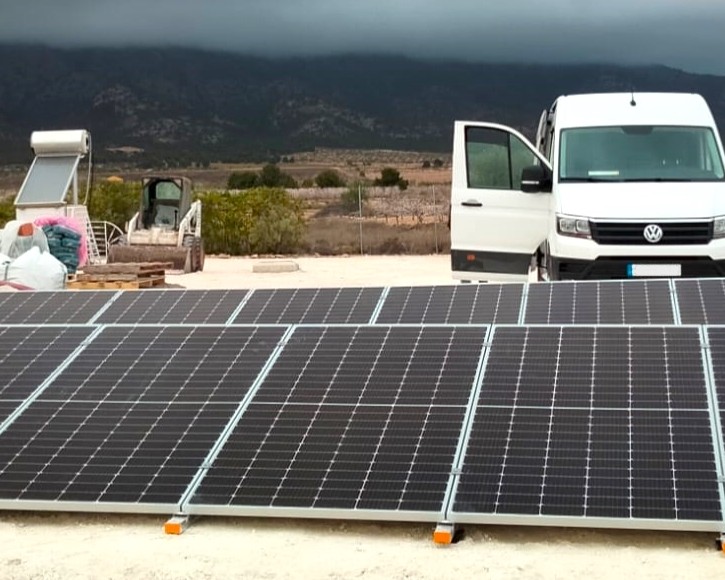 16X 455 wp Solar Panels, Lel, Alicante (Hybrid system)