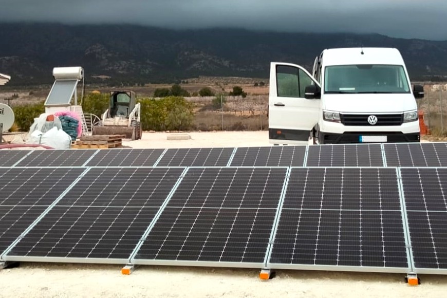 16X 455 wp Solar Panels, Lel, Alicante (Hybrid system)