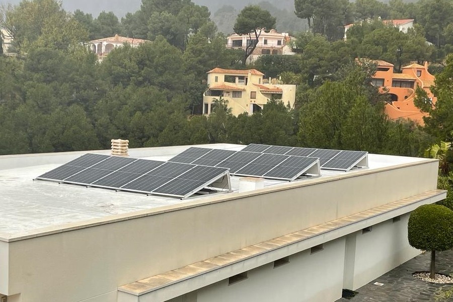 15X 455 wp Solar Panels, Altea, Alicante (Hybrid system)