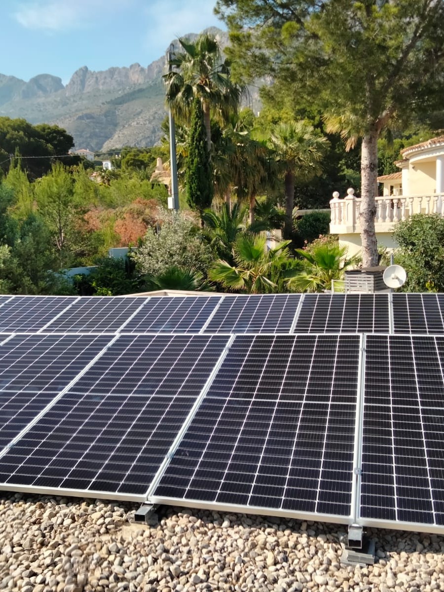 16X 460 wp Solar Panels, Altea, Alicante (Hybrid system)