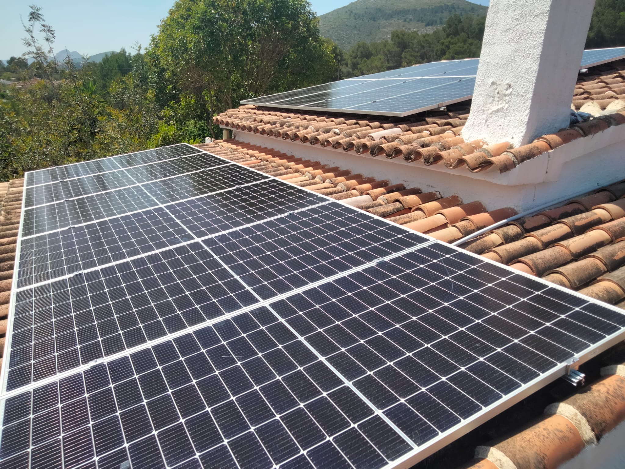 14X 460 wp Solar Panels, Jalon, Alicante (Hybrid system)