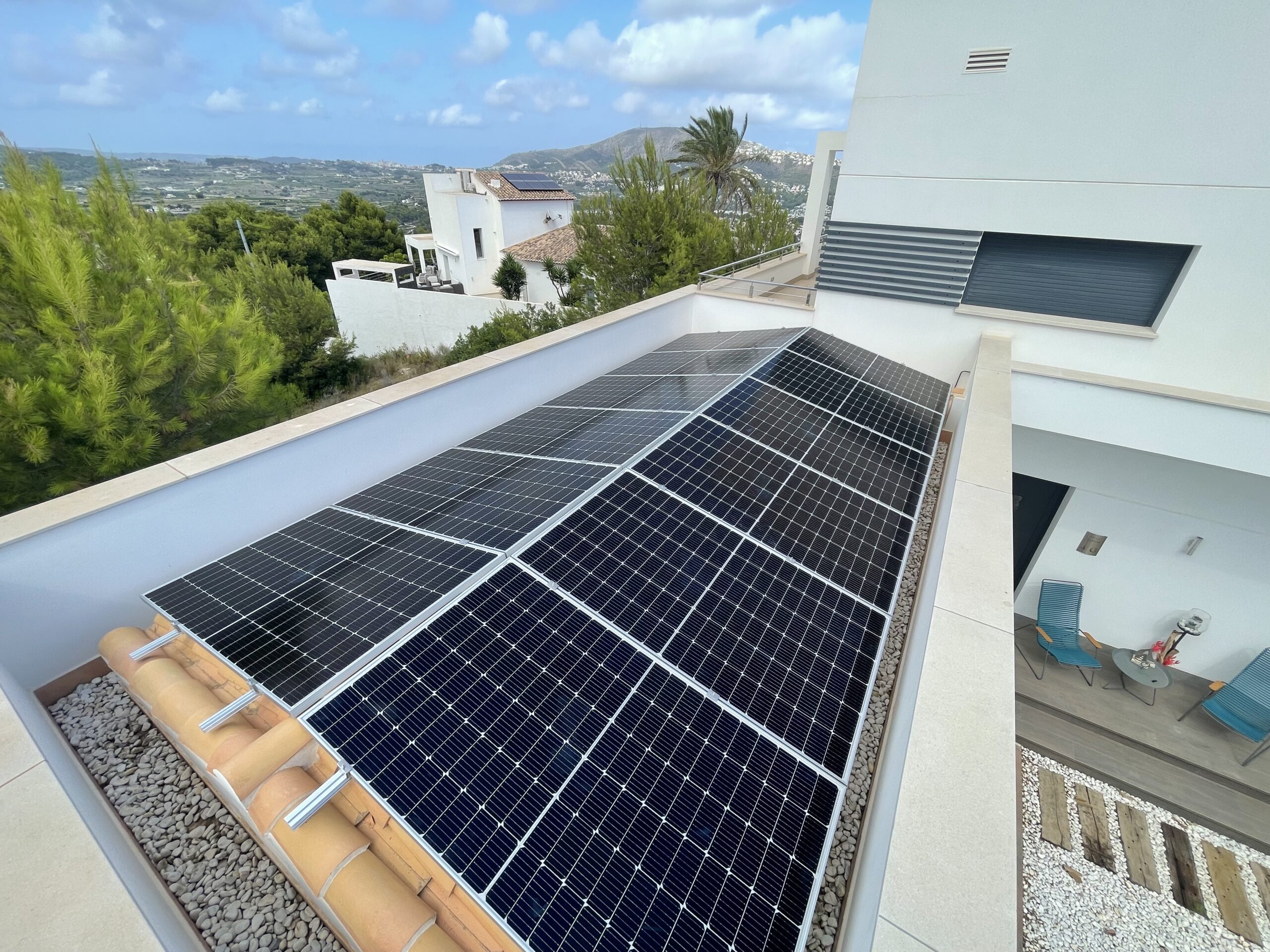 12X 385 wp Zonnepanelen, Teulada, Alicante (Hybride systeem)