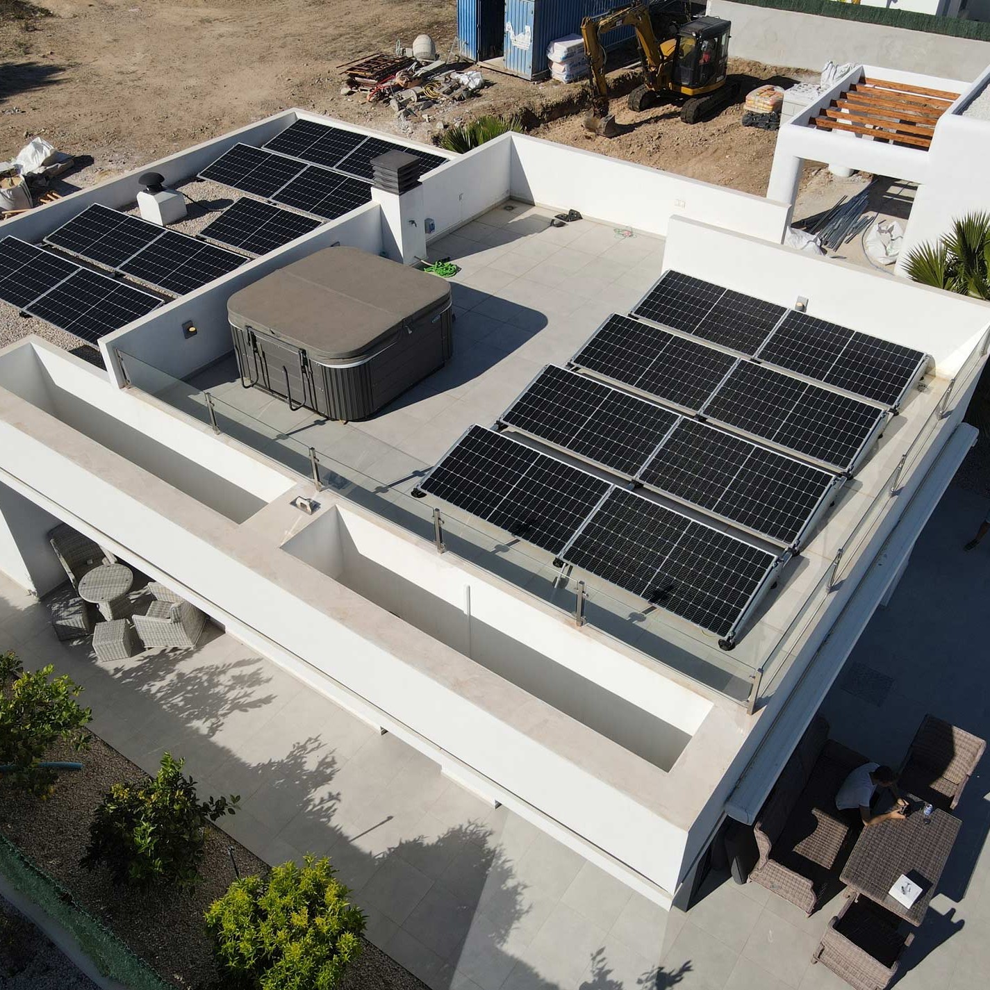 17X 385 wp Solar Panels, Polop, Alicante (Hybrid system)