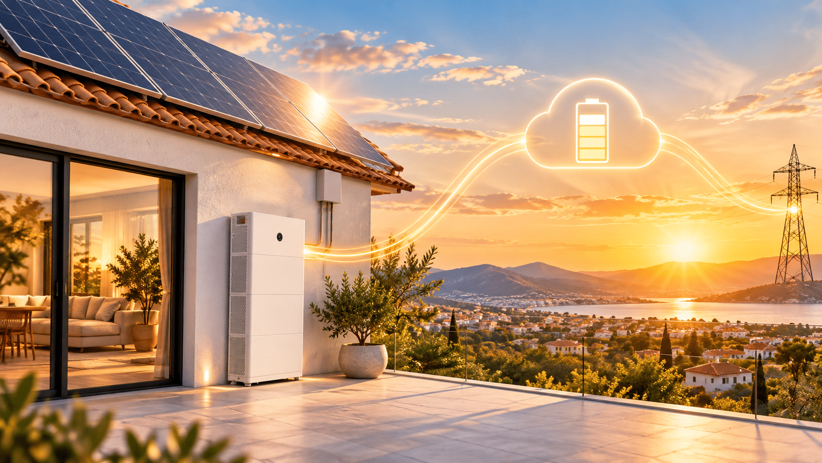 cloud or home battery